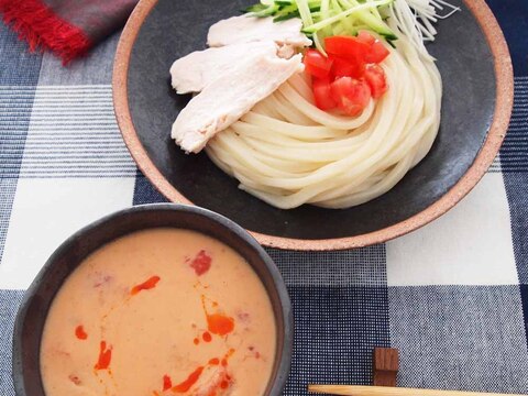 トマト坦々つけうどん
